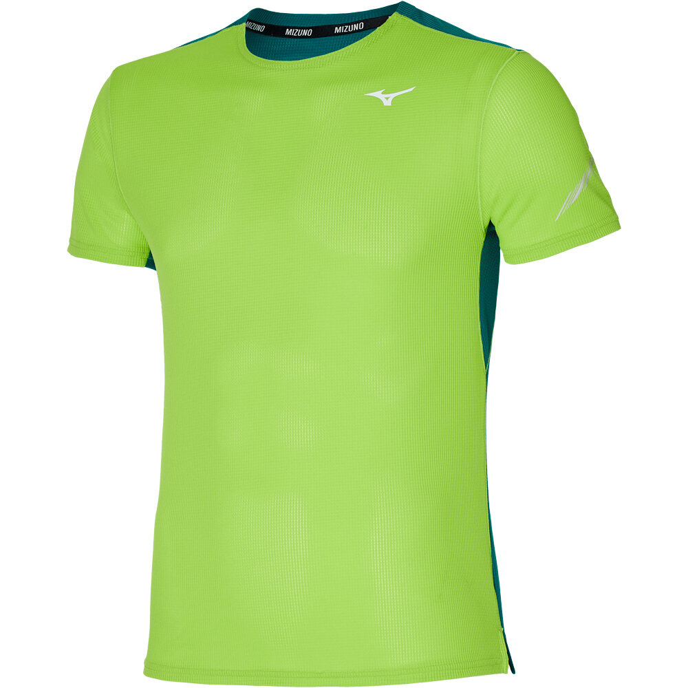 Mizuno camiseta técnica manga corta hombre Mizuno DryAeroflow Tee vista frontal Mizuno camiseta técnica manga corta hombre Mizuno DryAeroflow Tee vista frontal