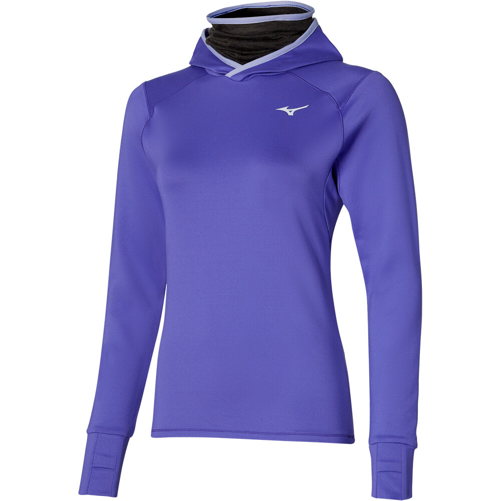 Mizuno camiseta técnica manga larga mujer Mizuno Warmalite Hooded LS Tee (w) vista detalle Mizuno camiseta técnica manga larga mujer Mizuno Warmalite Hooded LS Tee (w) vista detalle