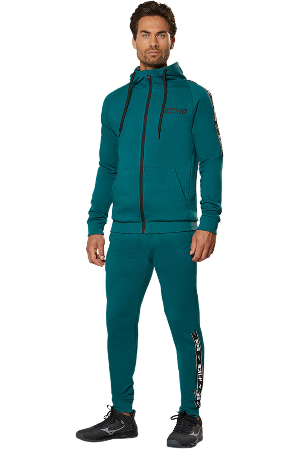 Mizuno sudaderas deportivas hombre Mizuno Sweat Jacket vista frontal Mizuno sudaderas deportivas hombre Mizuno Sweat Jacket vista frontal