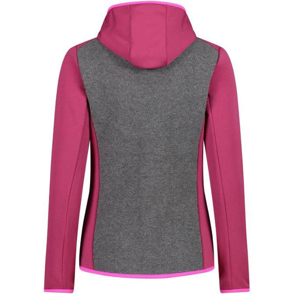 Cmp forro polar mujer Cmp WOMAN JACKET FIX HOOD RO vista trasera Cmp forro polar mujer Cmp WOMAN JACKET FIX HOOD RO vista trasera