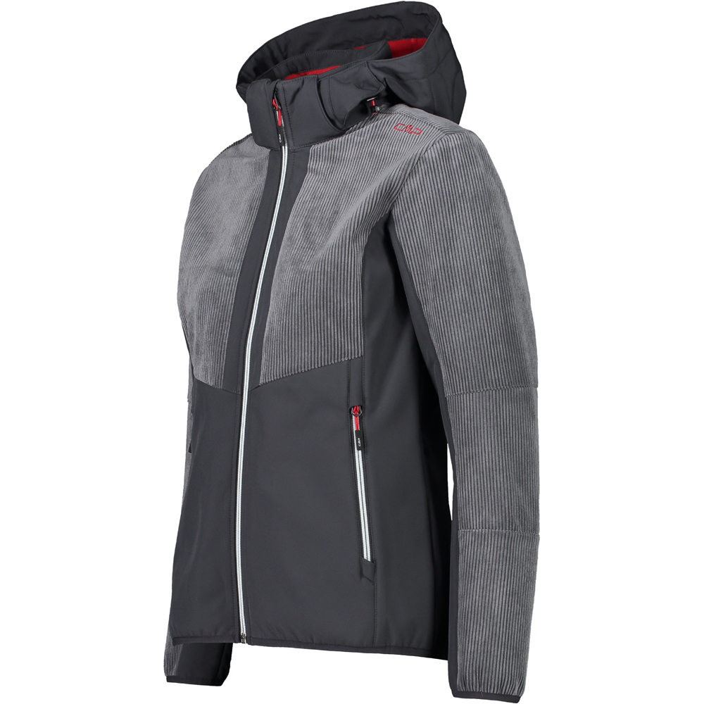 Cmp chaqueta softshell mujer Cmp WOMAN JACKET ZIP HOOD vista detalle Cmp chaqueta softshell mujer Cmp WOMAN JACKET ZIP HOOD vista detalle