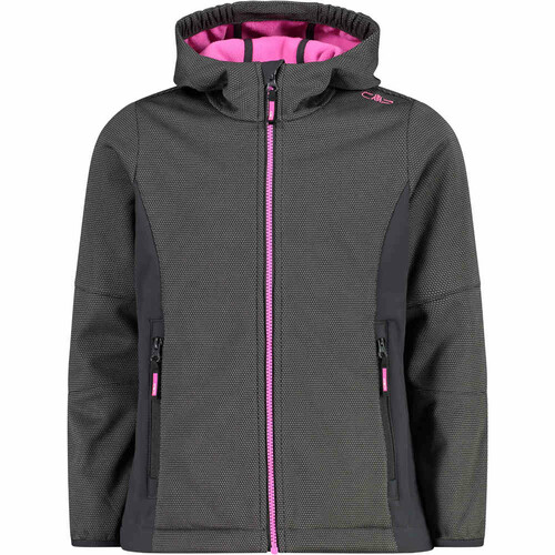 CMP KID G JACKET FIX HOOD gris