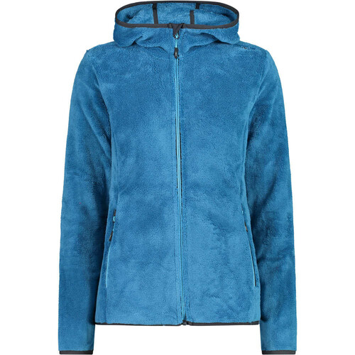 CMP WOMAN JACKET FIX HOOD azul