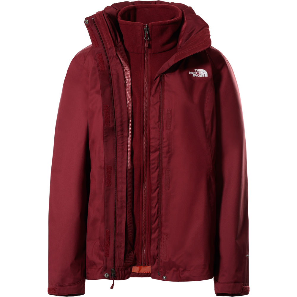 The North Face chaqueta impermeable mujer The North Face W EVOLVE II TRI JKT vista detalle The North Face chaqueta impermeable mujer The North Face W EVOLVE II TRI JKT vista detalle