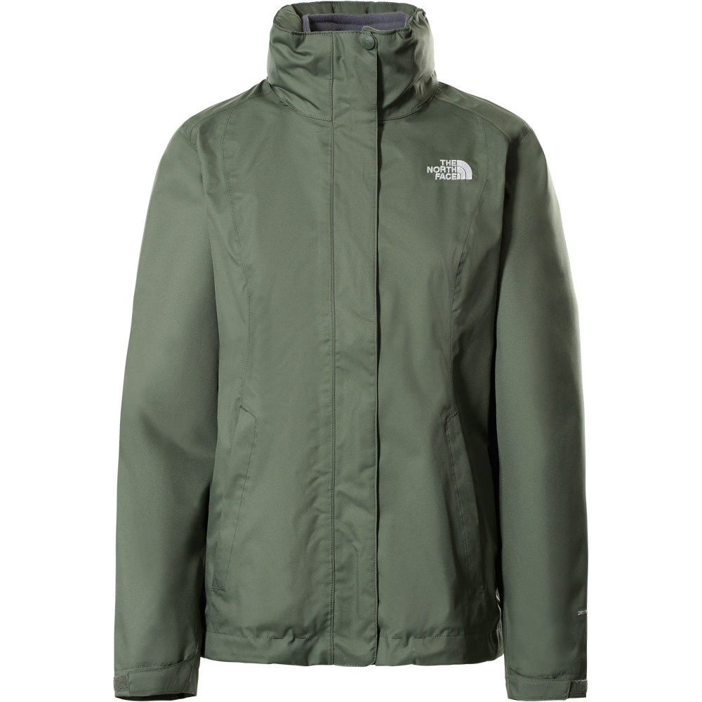 The North Face chaqueta impermeable mujer The North Face W EVOLVE II TRI JKT GR vista frontal The North Face chaqueta impermeable mujer The North Face W EVOLVE II TRI JKT GR vista frontal