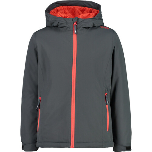 CMP KID G JACKET FIX HOOD GR gris