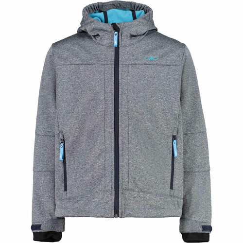 CMP KID JACKET FIX HOOD azul