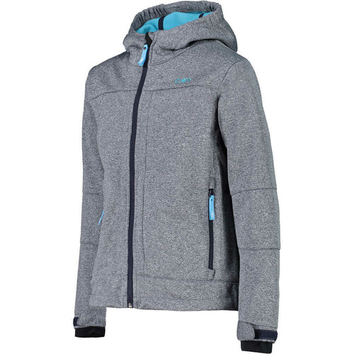 CMP KID JACKET FIX HOOD azul