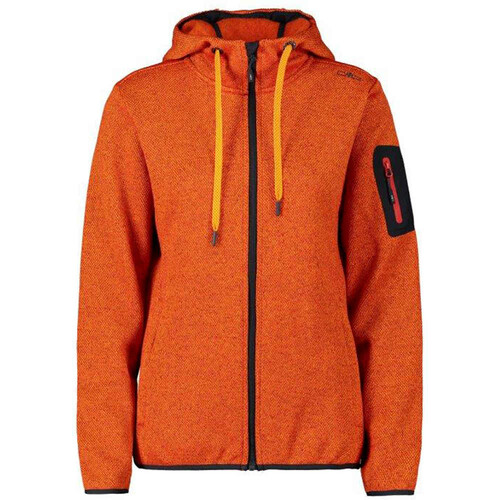 CMP WOMAN JACKET FIX HOOD naranja