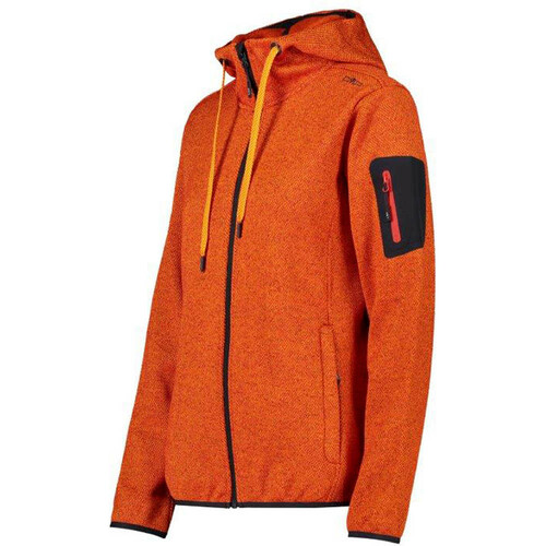 CMP WOMAN JACKET FIX HOOD naranja