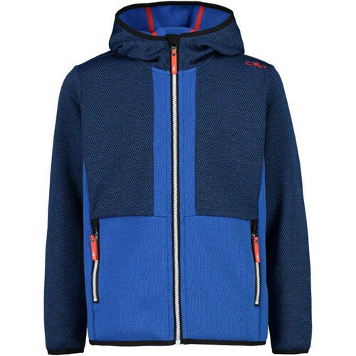 CMP KID JACKET FIX HOOD azul