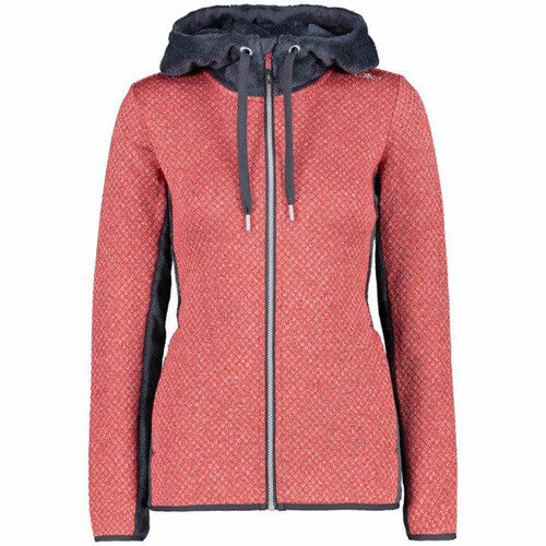 CMP WOMAN JACKET FIX HOOD rojo