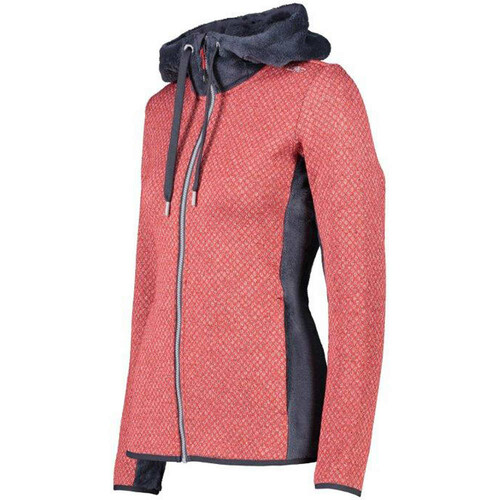 CMP WOMAN JACKET FIX HOOD rojo