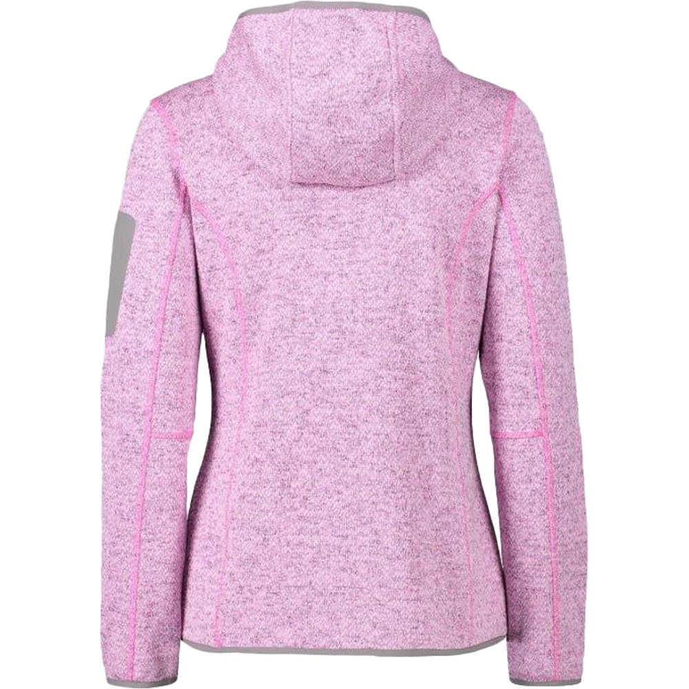 Cmp forro polar mujer Cmp WOMAN FIX HOOD JACKET vista trasera Cmp forro polar mujer Cmp WOMAN FIX HOOD JACKET vista trasera