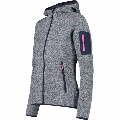 CMP WOMAN FIX HOOD JACKET gris