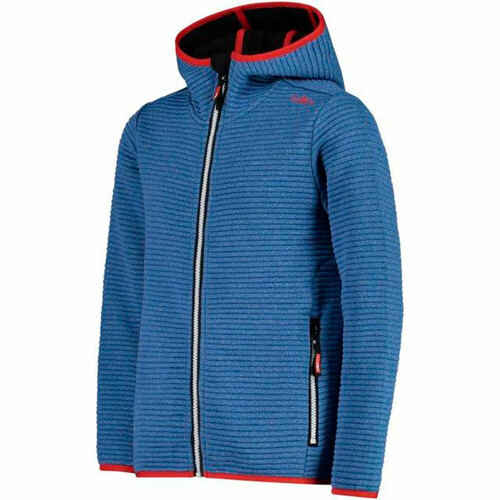 CMP KID JACKET FIX HOOD azul
