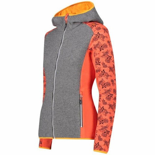 CMP WOMAN JACKET FIX HOOD rojo
