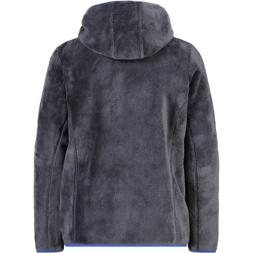 CMP KID JACKET FIX HOOD azul