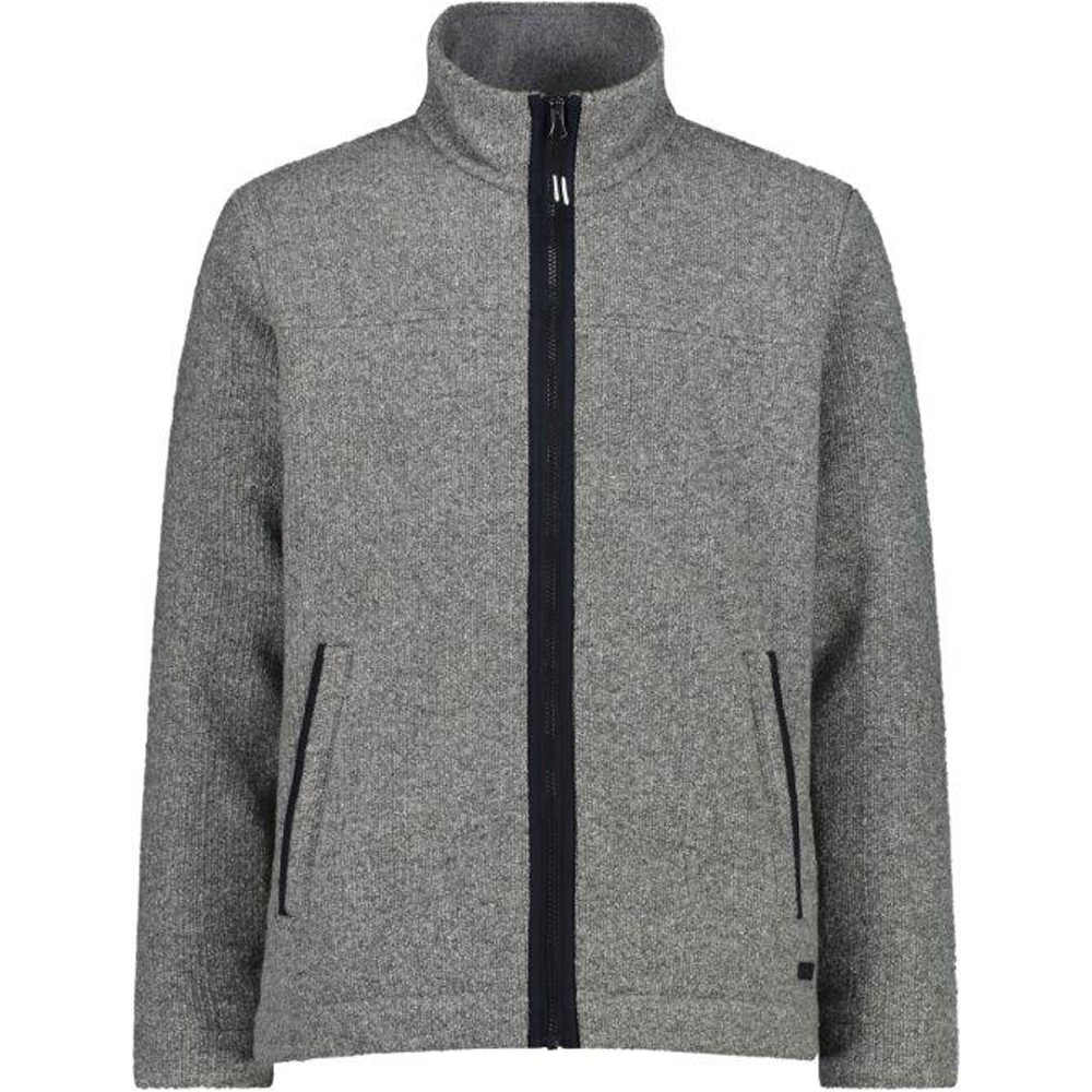 Cmp sudadera hombre Cmp MAN JACKET GR vista frontal Cmp sudadera hombre Cmp MAN JACKET GR vista frontal