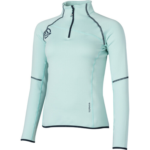 TERNUA CAMISETA LEZAT 1/2 ZIP W verde