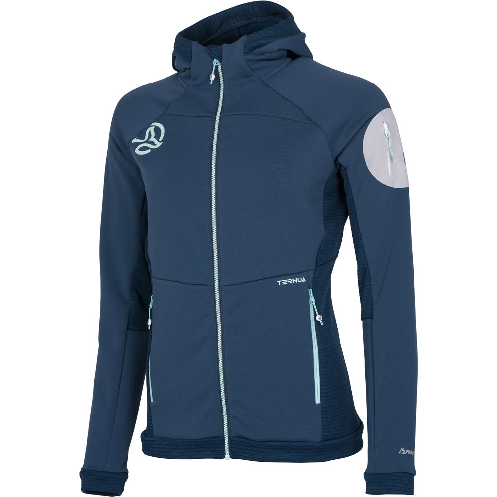 Ternua forro polar mujer Ternua CHAQUETA SANKARA JKT W AZ vista frontal Ternua forro polar mujer Ternua CHAQUETA SANKARA JKT W AZ vista frontal