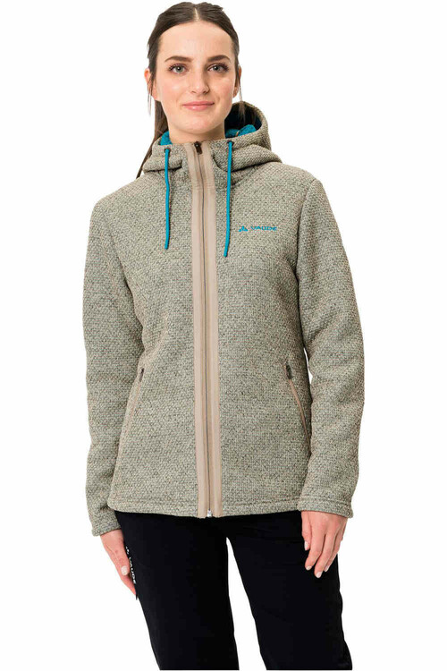 VAUDE WOMENS SKOMER HOODED JACKET gris