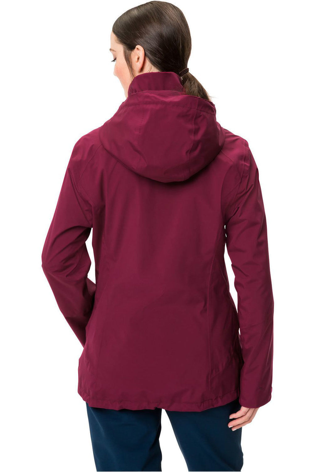 Vaude chaqueta impermeable insulada mujer Vaude Womens Rosemoor 3in1 Jacket vista trasera Vaude chaqueta impermeable insulada mujer Vaude Womens Rosemoor 3in1 Jacket vista trasera