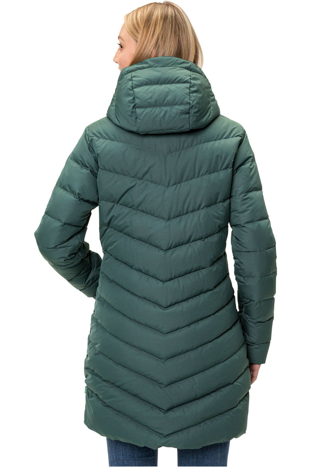 Vaude chaqueta outdoor mujer Vaude Womens Annecy Down Coat vista trasera Vaude chaqueta outdoor mujer Vaude Womens Annecy Down Coat vista trasera