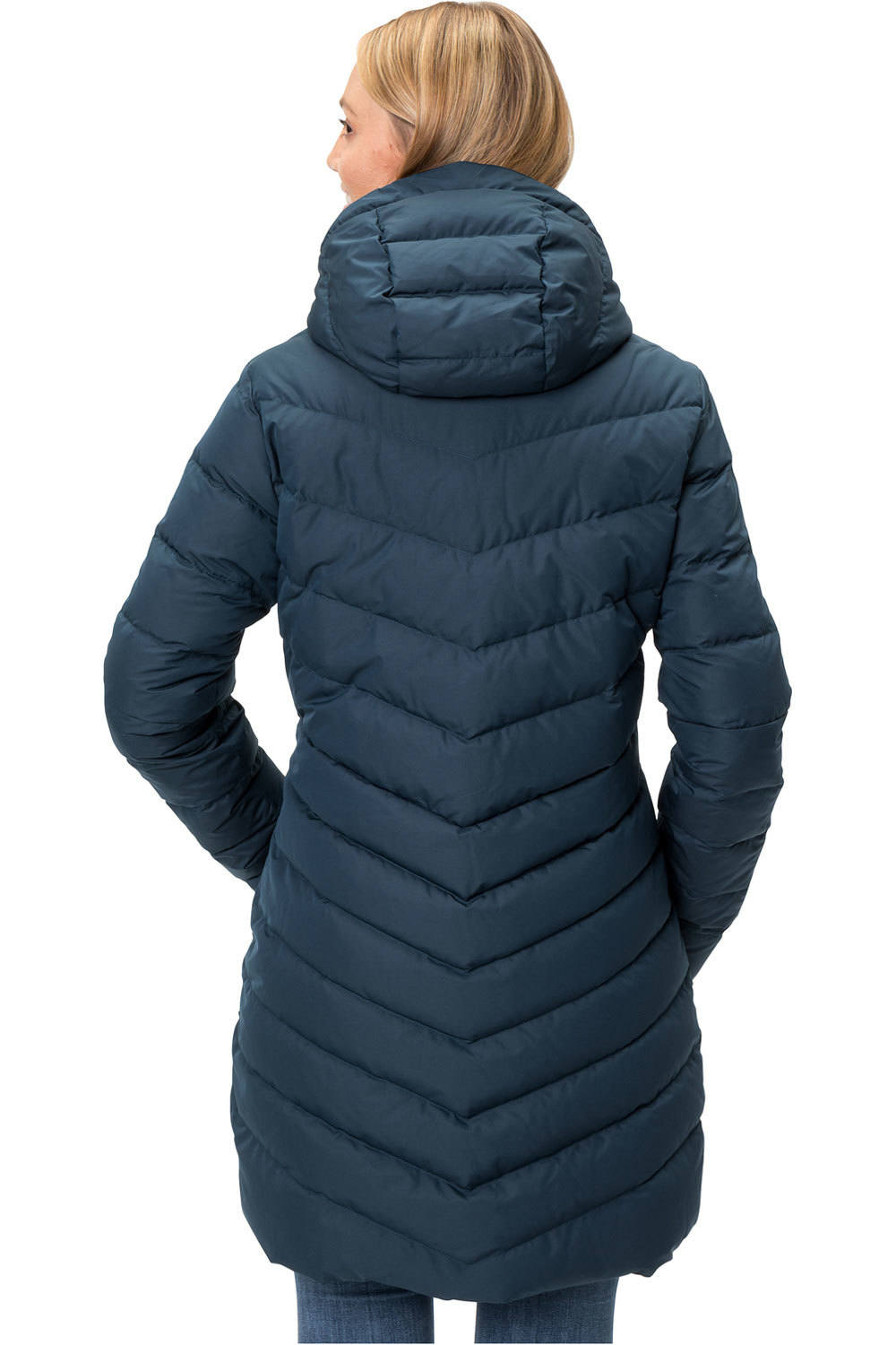 Vaude chaqueta outdoor mujer Vaude Womens Annecy Down Coat vista trasera Vaude chaqueta outdoor mujer Vaude Womens Annecy Down Coat vista trasera
