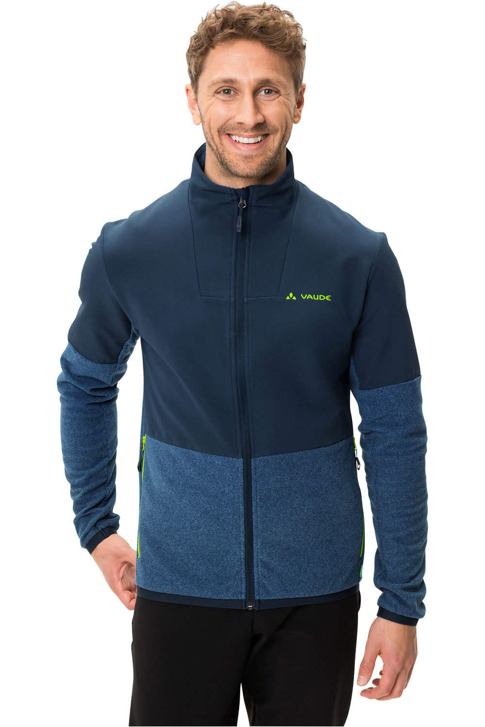 Vaude forro polar hombre Vaude Mens Yaras Fleece Jacket vista frontal Vaude forro polar hombre Vaude Mens Yaras Fleece Jacket vista frontal