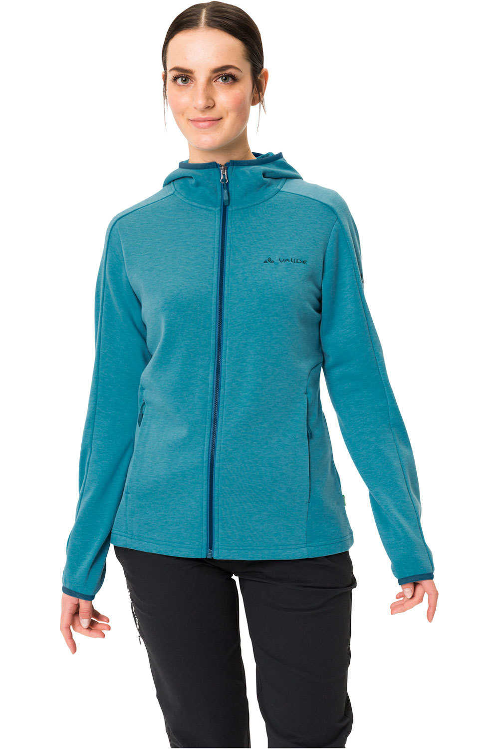 Vaude forro polar mujer Vaude Womens Moena Fleece Jacket vista frontal Vaude forro polar mujer Vaude Womens Moena Fleece Jacket vista frontal