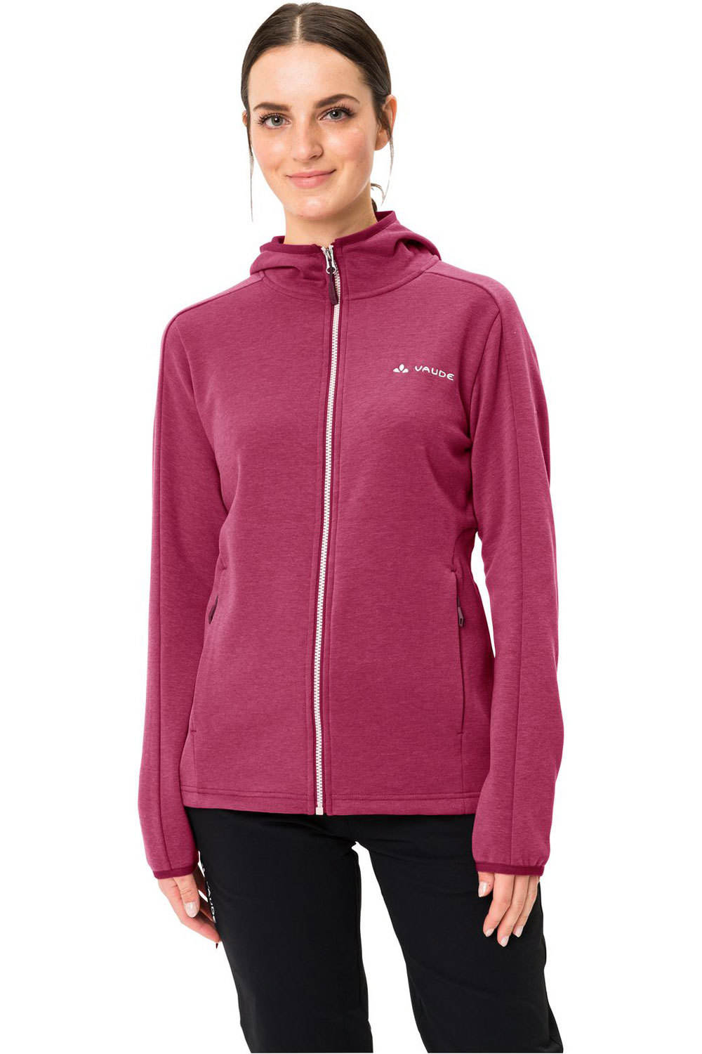 Vaude forro polar mujer Vaude Womens Moena Fleece Jacket vista frontal Vaude forro polar mujer Vaude Womens Moena Fleece Jacket vista frontal