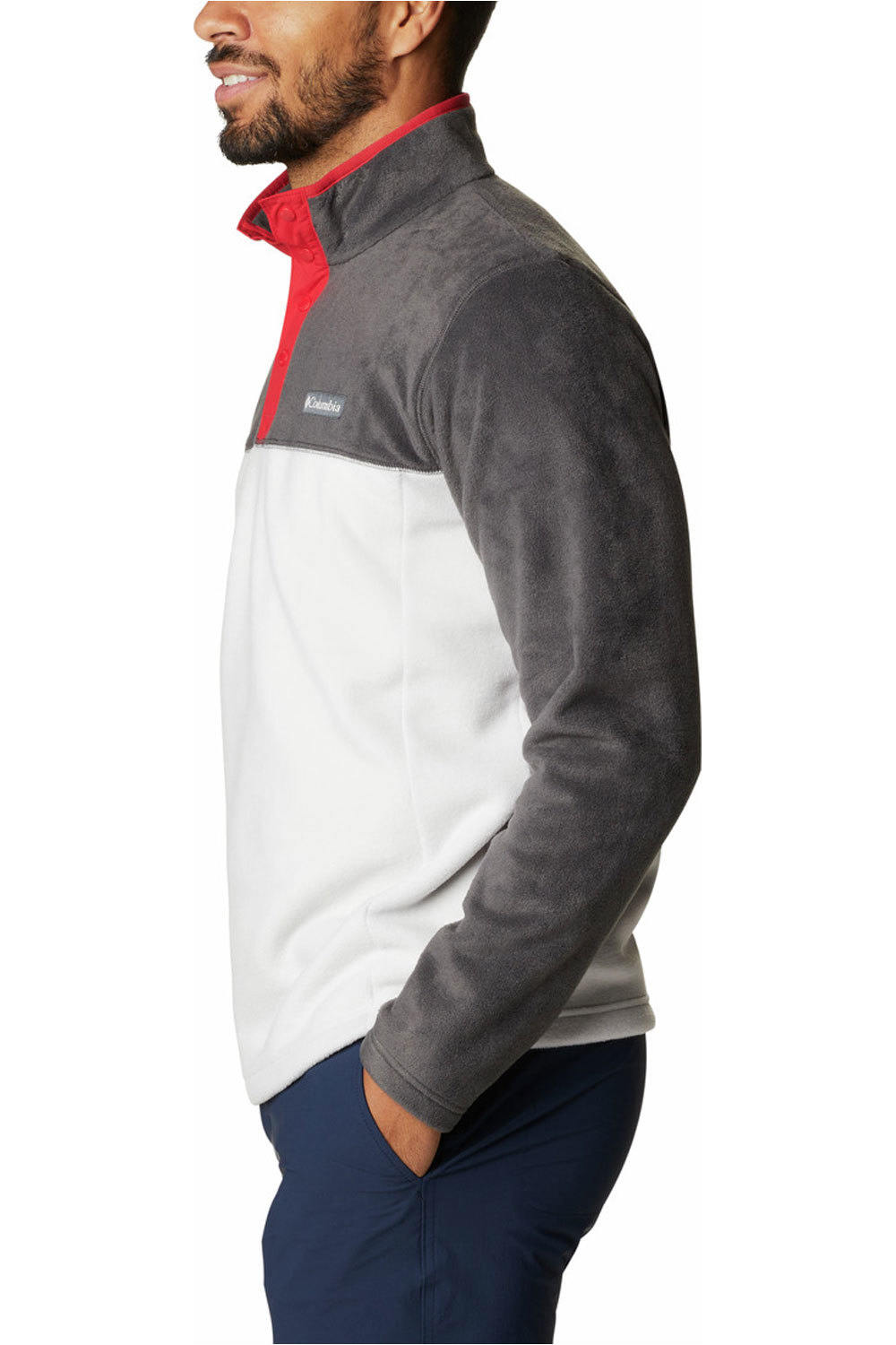 Columbia forro polar hombre Columbia Steens Mountain Half Snap vista trasera Columbia forro polar hombre Columbia Steens Mountain Half Snap vista trasera