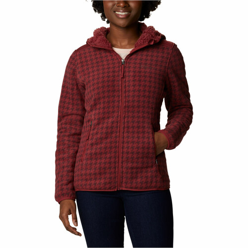 COLUMBIA WINTER PASS PRINT FLEECE FULL ZIP rojo