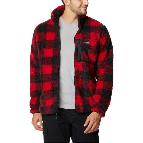 COLUMBIA WINTER PASS PRINT FLEECE FULL ZIP rojo
