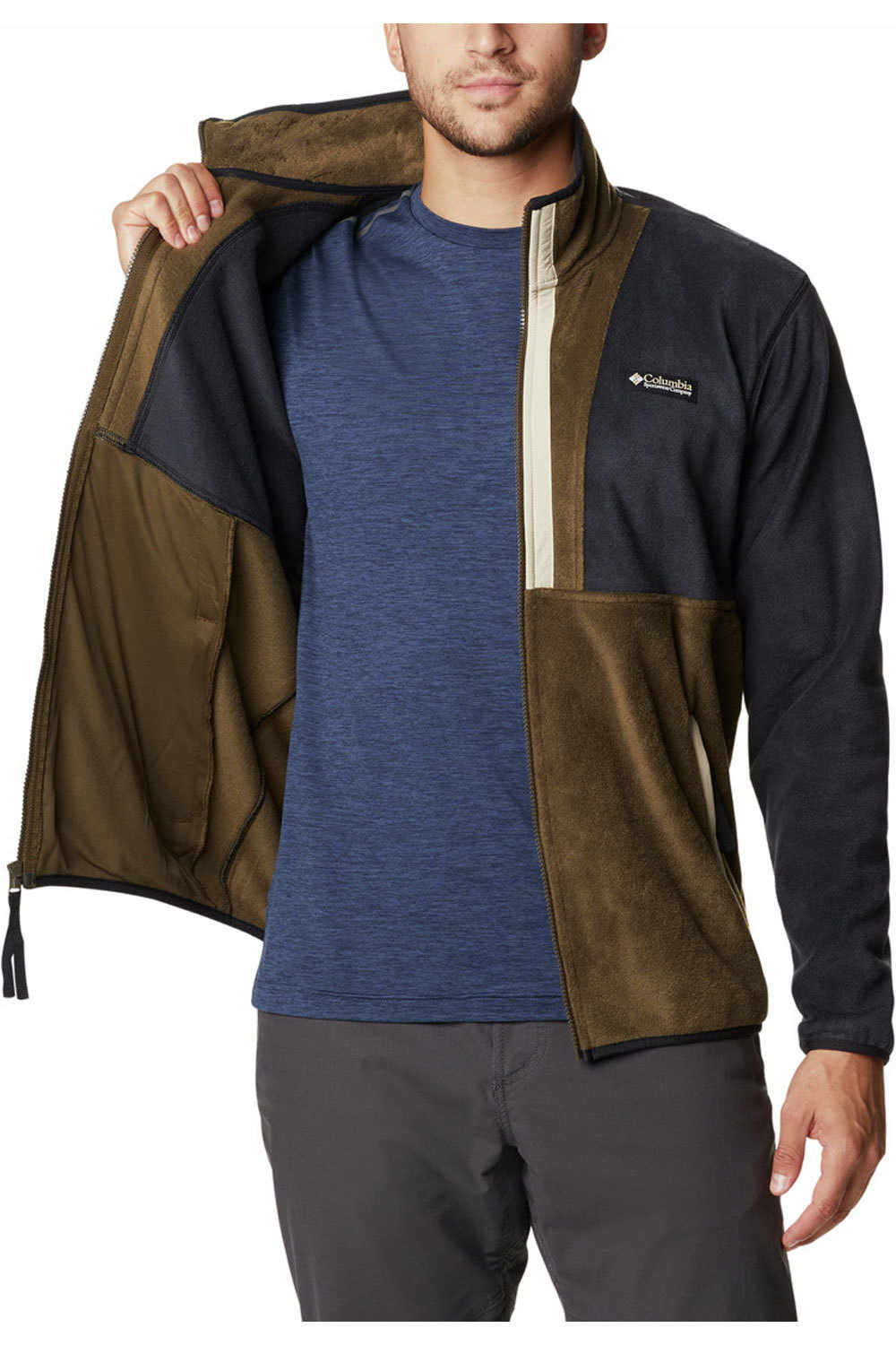 Columbia forro polar hombre Columbia Back Bowl Full Zip Fleece vista trasera Columbia forro polar hombre Columbia Back Bowl Full Zip Fleece vista trasera