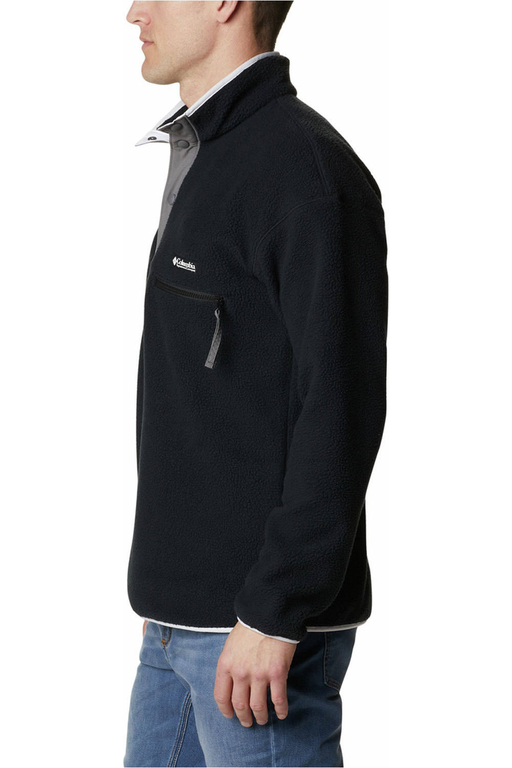 Columbia forro polar hombre Helvetia Half Snap Fleece vista trasera Columbia forro polar hombre Helvetia Half Snap Fleece vista trasera