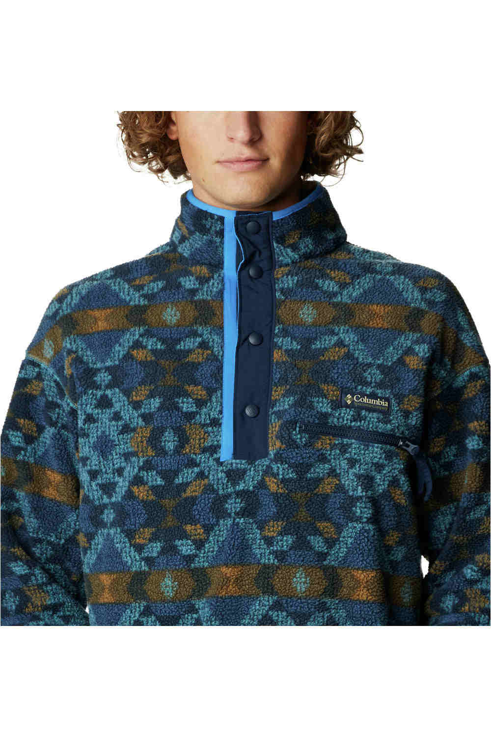 Columbia forro polar hombre Columbia Helvetia Half Snap Fleece vista detalle Columbia forro polar hombre Columbia Helvetia Half Snap Fleece vista detalle