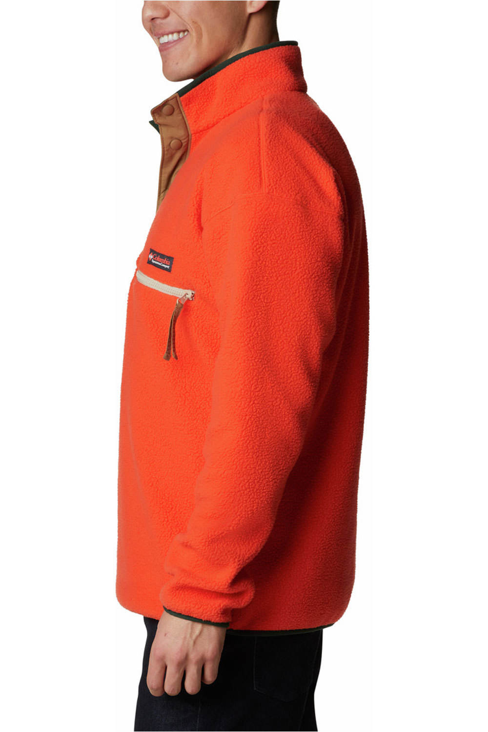 Columbia forro polar hombre Columbia Helvetia Half Snap Fleece vista trasera Columbia forro polar hombre Columbia Helvetia Half Snap Fleece vista trasera