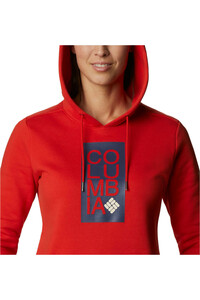 Columbia Sudaderas Montaña Mujer Columbia Columbia Logo Hoodie vista trasera Columbia Sudaderas Montaña Mujer Columbia Columbia Logo Hoodie vista trasera