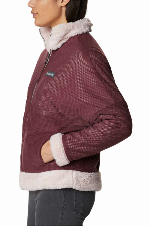 COLUMBIA BUNDLE UP FULL ZIP FLEECE rojo