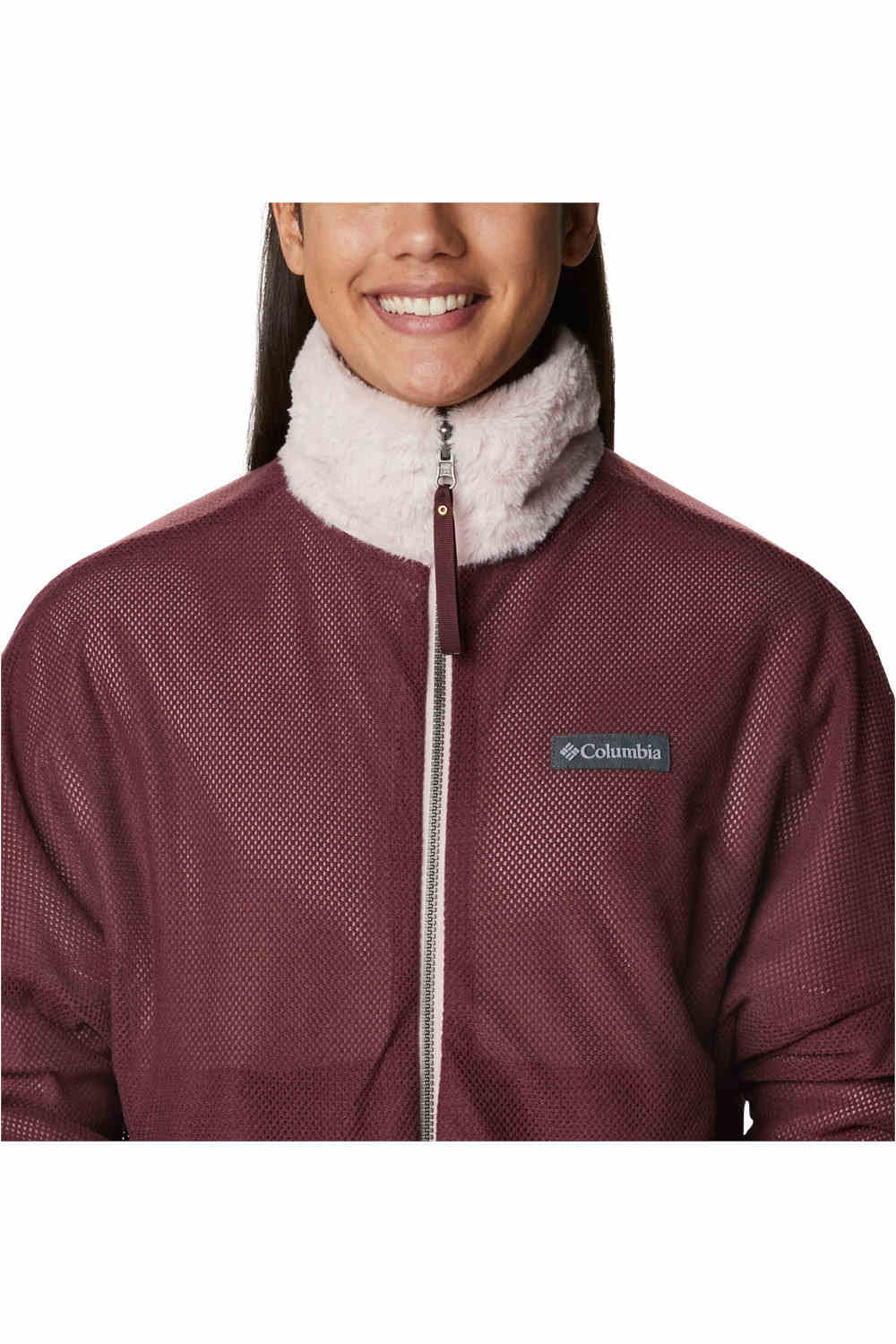 Columbia forro polar mujer Columbia Bundle Up Full Zip Fleece vista trasera Columbia forro polar mujer Columbia Bundle Up Full Zip Fleece vista trasera