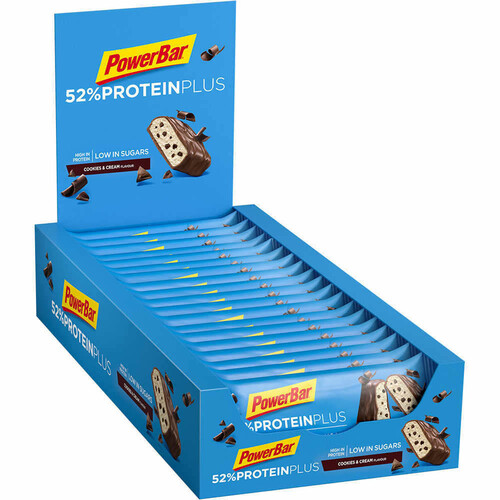 POWERBAR CAJA BAR PROTEIN PLUS COOKIES&CREAM 20UD