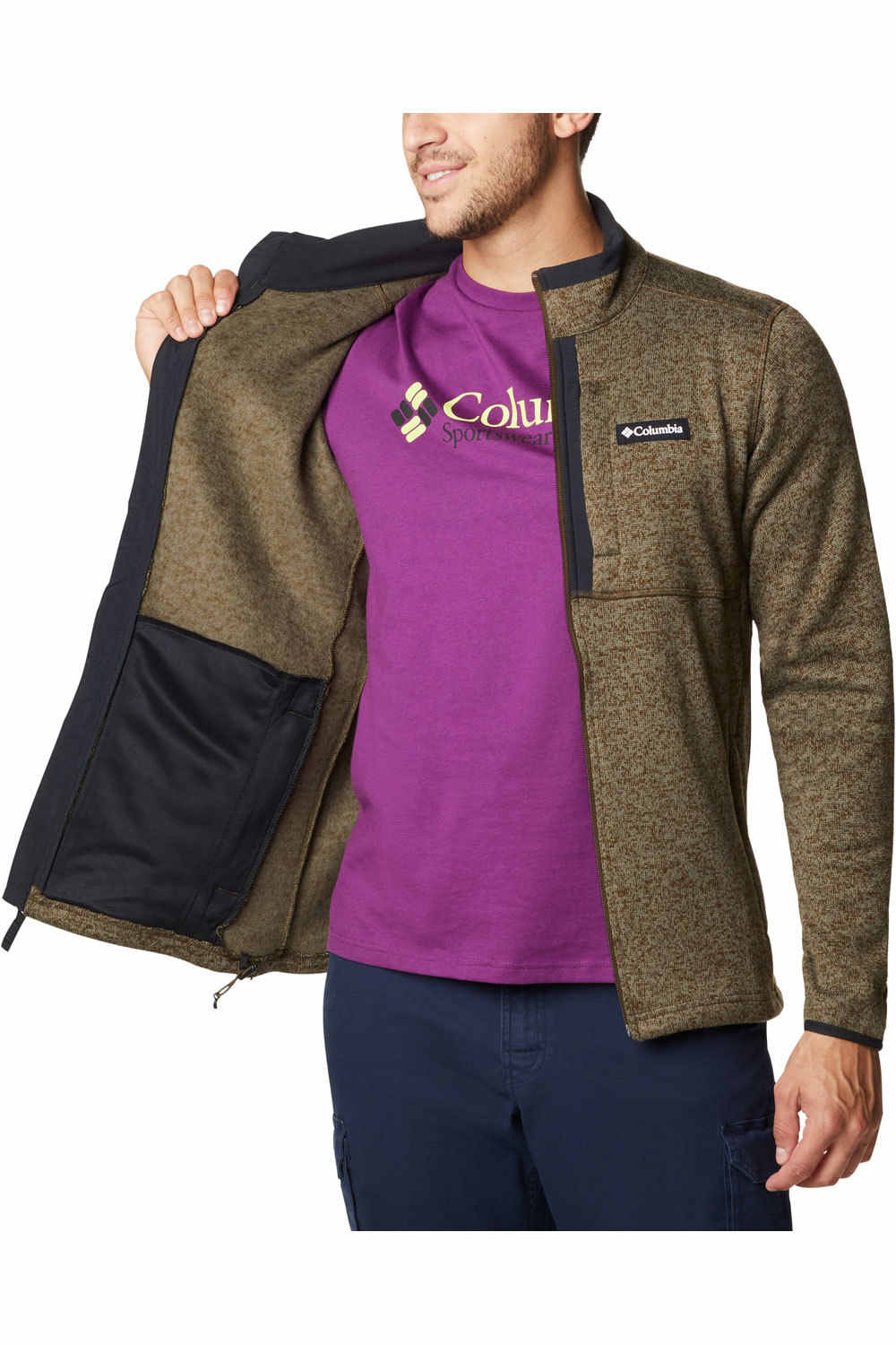 Columbia forro polar hombre Columbia Sweater Weather Full Zip vista detalle Columbia forro polar hombre Columbia Sweater Weather Full Zip vista detalle