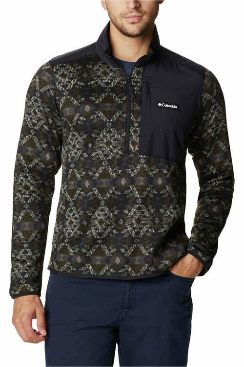 COLUMBIA SWEATER WEATHER PRINTED HALF ZIP negro
