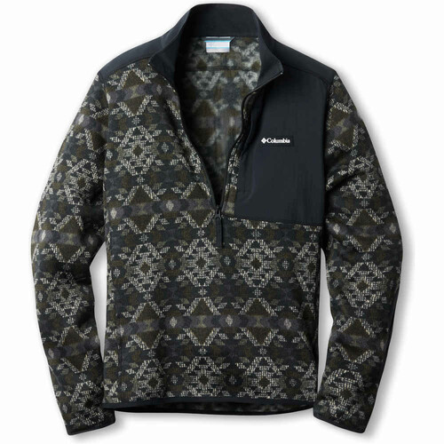COLUMBIA SWEATER WEATHER PRINTED HALF ZIP negro