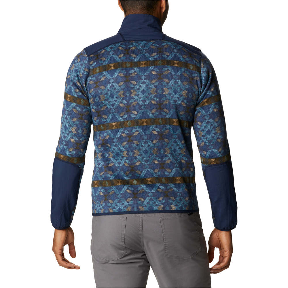 Columbia forro polar hombre Columbia Sweater Weather Printed Half Zip vista trasera Columbia forro polar hombre Columbia Sweater Weather Printed Half Zip vista trasera