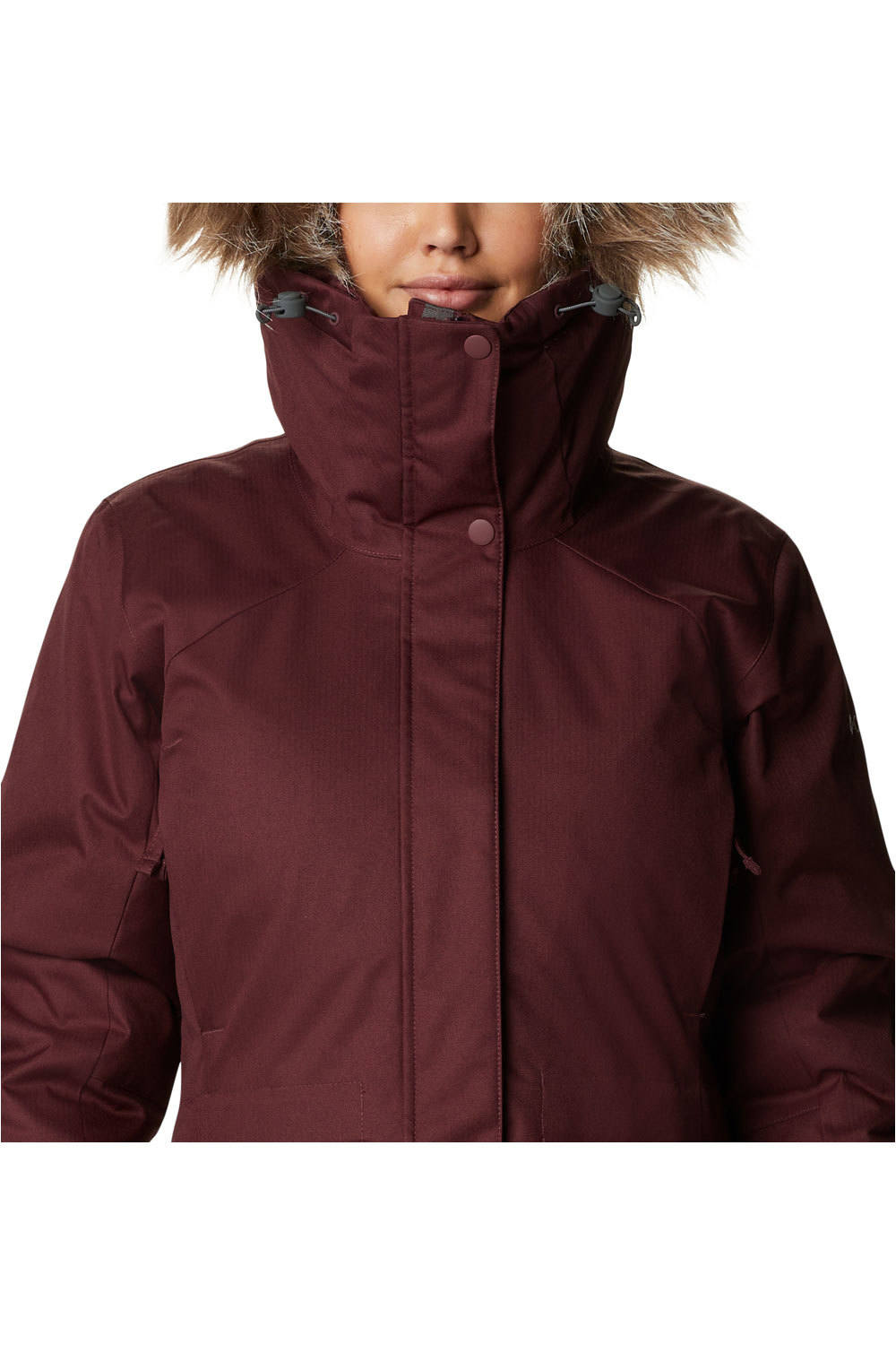 Columbia chaqueta impermeable insulada mujer Columbia Juniper Ridge Down Parka vista trasera Columbia chaqueta impermeable insulada mujer Columbia Juniper Ridge Down Parka vista trasera