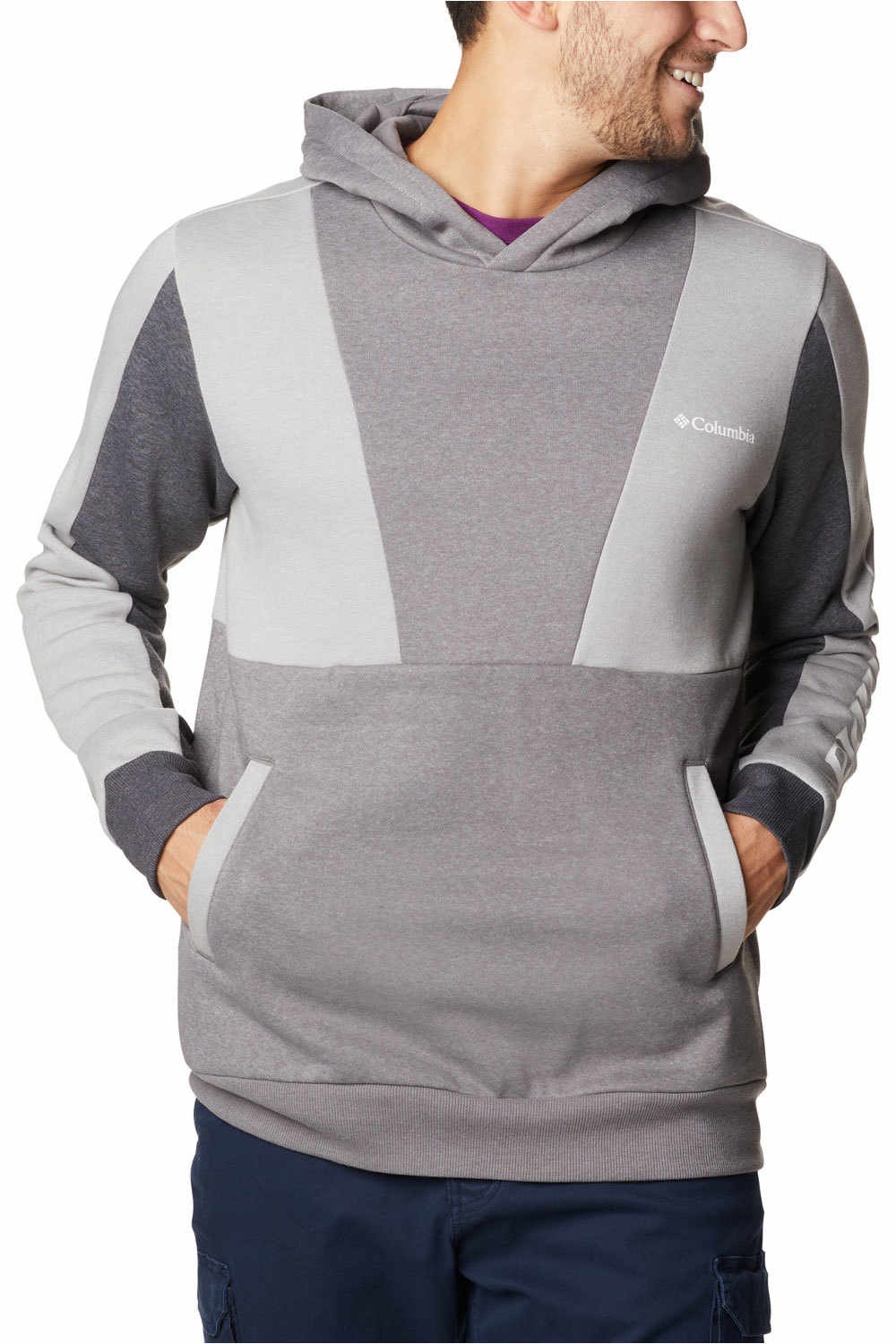Columbia forro polar hombre Columbia Columbia Lodge Colorblock Hoodie vista detalle Columbia forro polar hombre Columbia Columbia Lodge Colorblock Hoodie vista detalle
