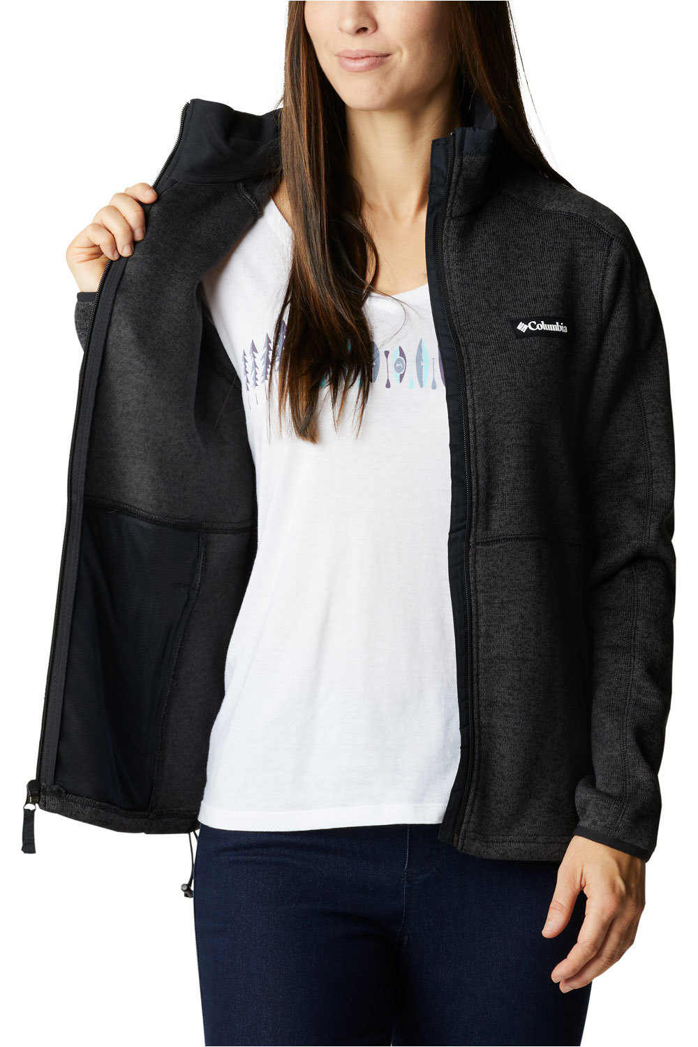 Columbia forro polar mujer Columbia W Sweater Weather Full Zip vista detalle Columbia forro polar mujer Columbia W Sweater Weather Full Zip vista detalle